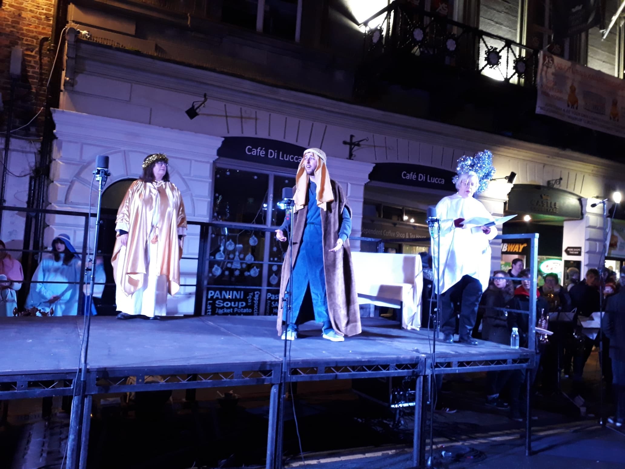 Performers at Knaresborough's live Nativity