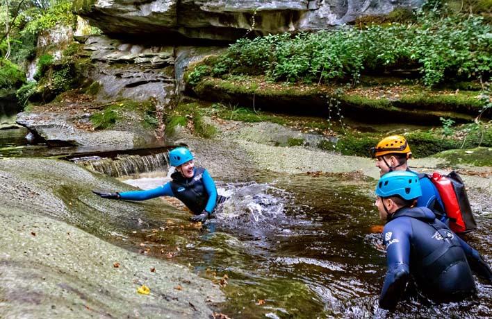 How Stean Gorge slide in the gorge content