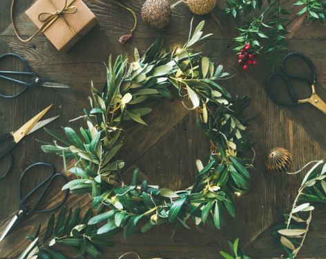 Christmas Wreath Making Workshop at How Stean Gorge