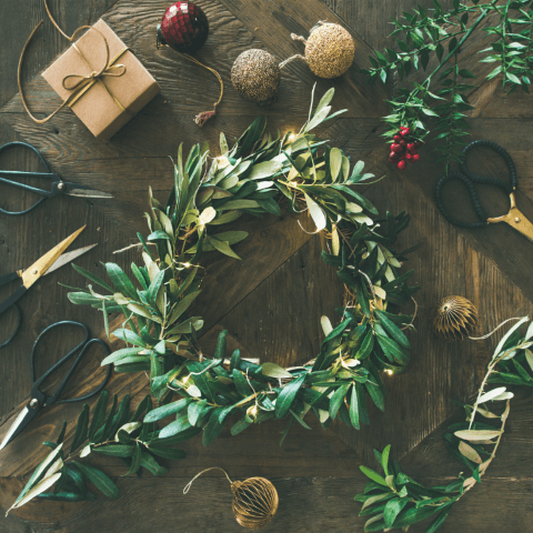 Wreath making picture Small