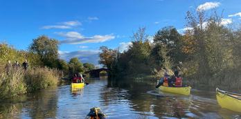 Canoeing Experience along the historic Ripon Canal - Half Day