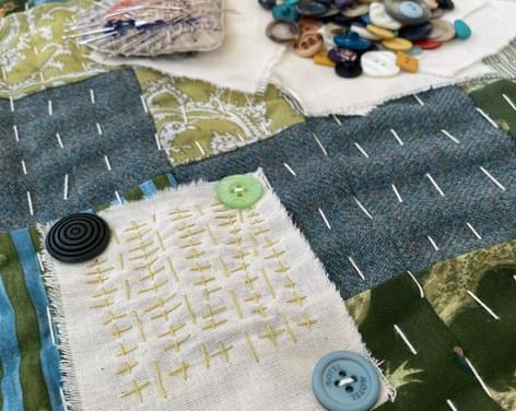 An introduction to slow stitch and mindfulness with Helen Birmingham