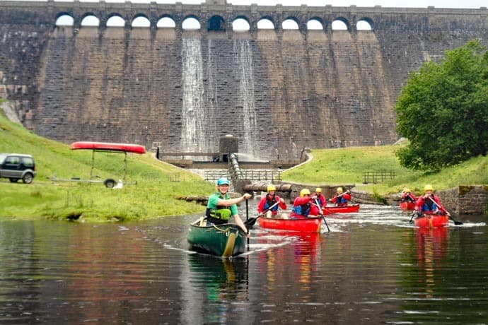 Canoeing at Scar House Reservoir