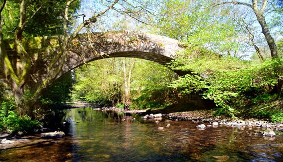 Content Washburn packhorse bridge