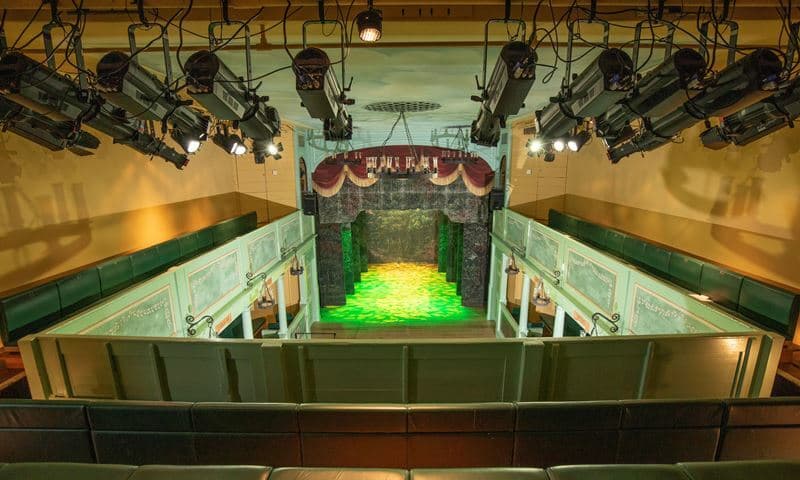 The stage of the Georgian Theatre Royal